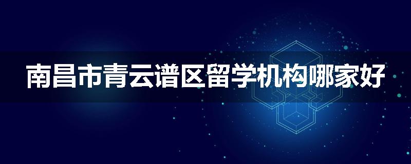 南昌市青云谱区留学机构哪家好