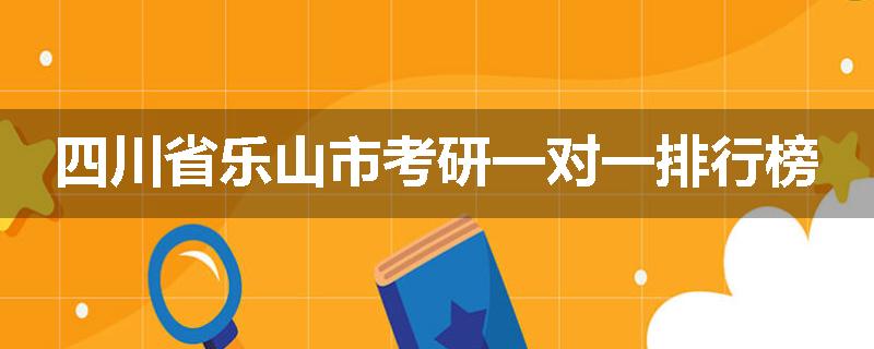 四川省乐山市考研一对一排行榜