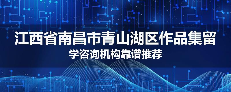 江西省南昌市青山湖区作品集留学咨询机构靠谱推荐