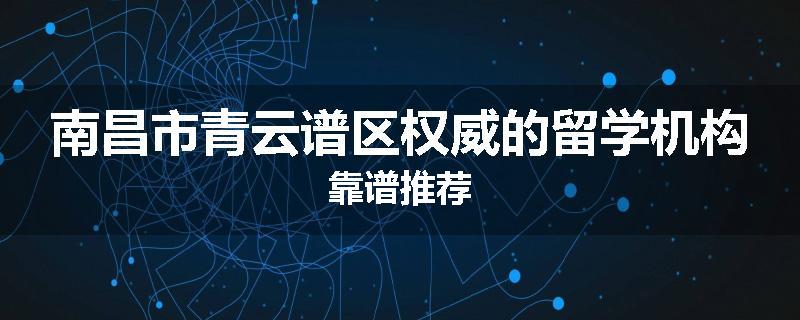 南昌市青云谱区权威的留学机构靠谱推荐