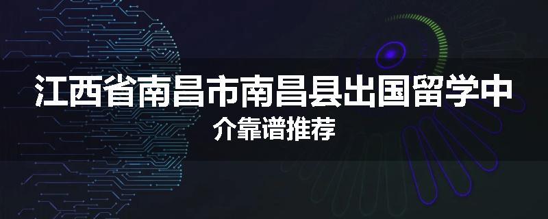 江西省南昌市南昌县出国留学中介靠谱推荐