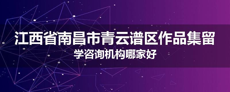 江西省南昌市青云谱区作品集留学咨询机构哪家好