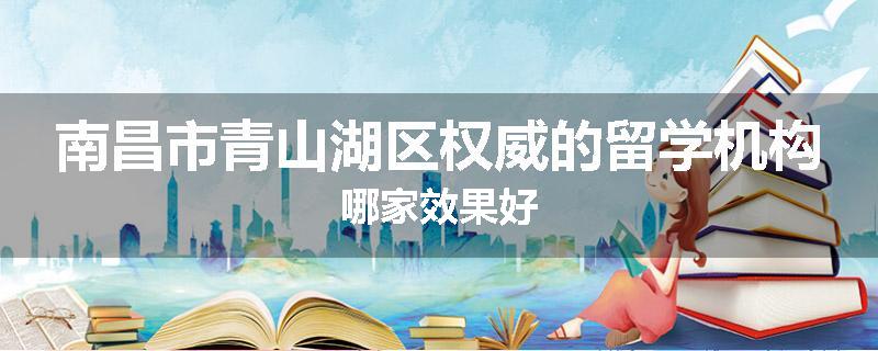 南昌市青山湖区权威的留学机构哪家效果好