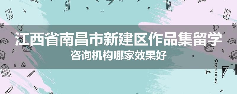 江西省南昌市新建区作品集留学咨询机构哪家效果好