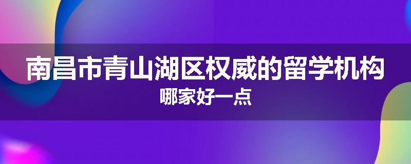南昌市青山湖区权威的留学机构哪家好一点