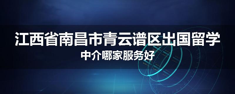 江西省南昌市青云谱区出国留学中介哪家服务好