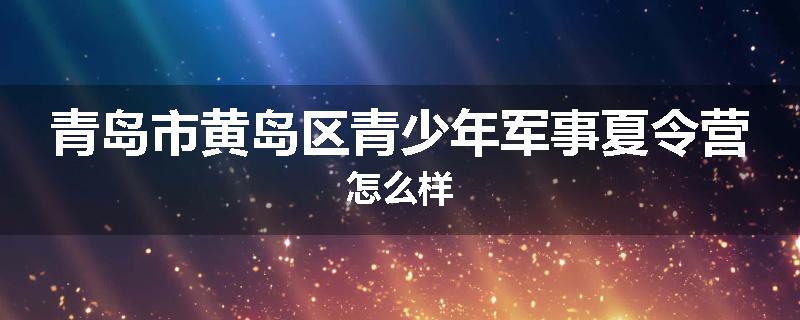 青岛市黄岛区青少年军事夏令营怎么样