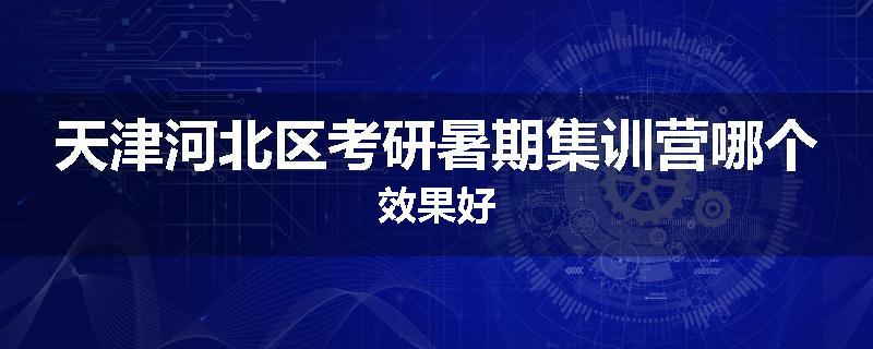 天津河北区考研暑期集训营哪个效果好