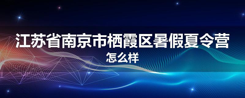 江苏省南京市栖霞区暑假夏令营怎么样