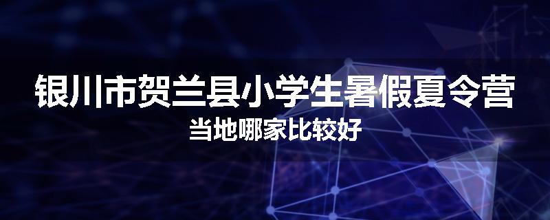 银川市贺兰县小学生暑假夏令营当地哪家比较好