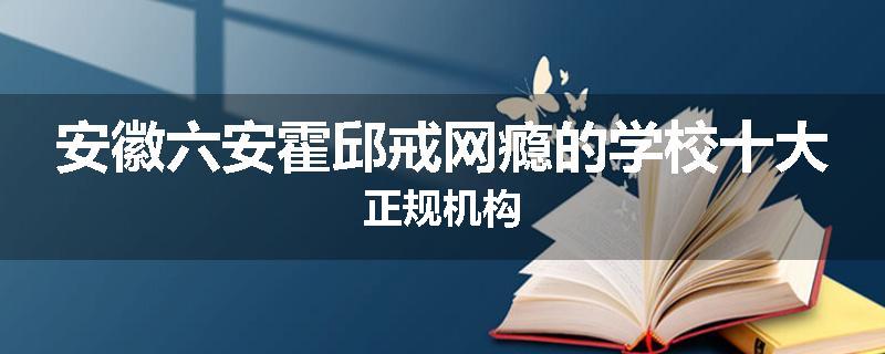 安徽六安霍邱戒网瘾的学校十大正规机构