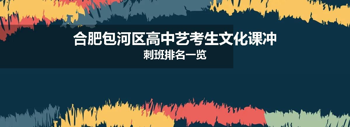 合肥包河区高中艺考生文化课冲刺班排名一览