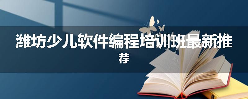 潍坊少儿软件编程培训班最新推荐