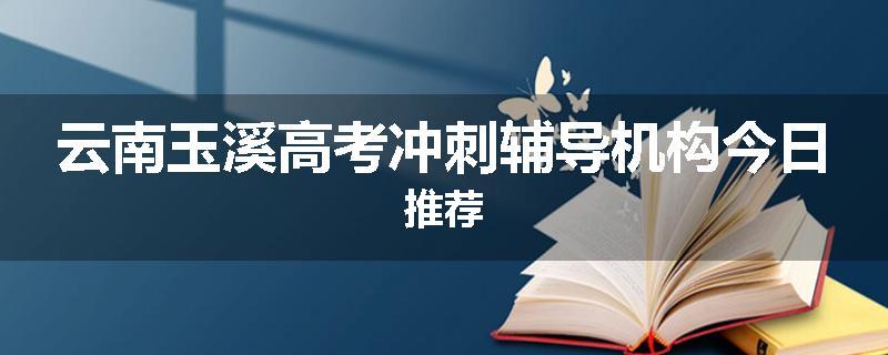 云南玉溪高考冲刺辅导机构今日推荐