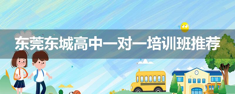 东莞东城高中一对一培训班推荐