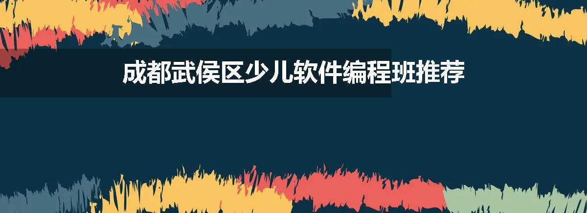 成都武侯区少儿软件编程班推荐