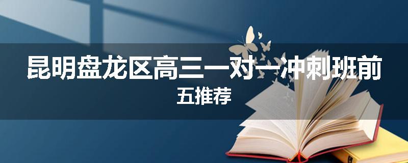 昆明盘龙区高三一对一冲刺班前五推荐