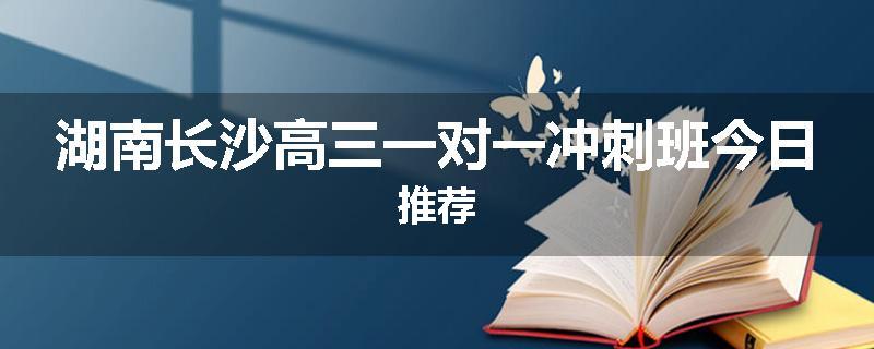 湖南长沙高三一对一冲刺班今日推荐