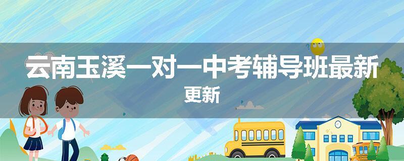 云南玉溪一对一中考辅导班最新更新