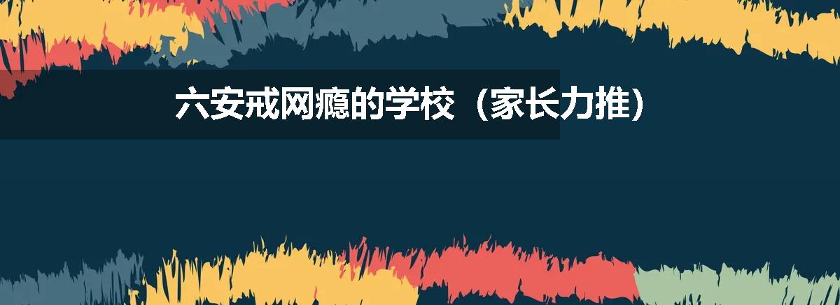 六安戒网瘾的学校（家长力推）