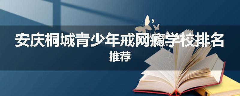 安庆桐城青少年戒网瘾学校排名推荐