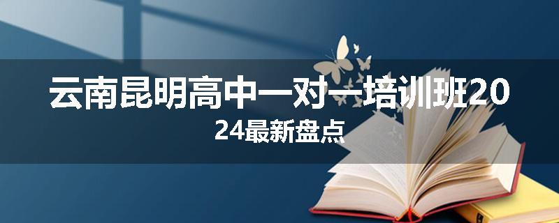 云南昆明高中一对一培训班2024最新盘点
