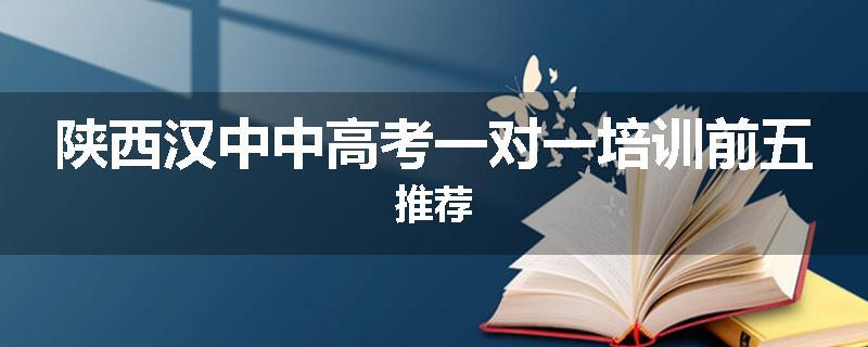 陕西汉中中高考一对一培训前五推荐