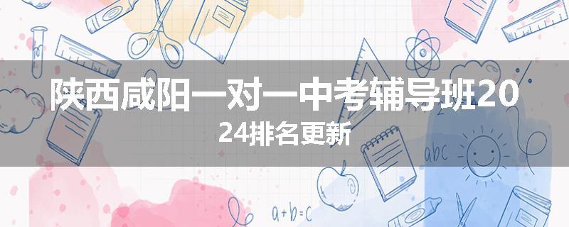 陕西咸阳一对一中考辅导班2024排名更新