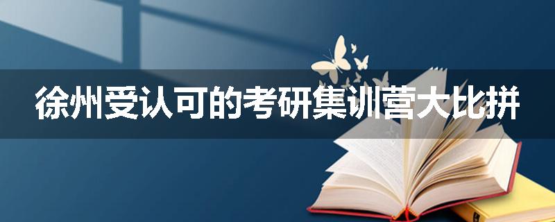 徐州受认可的考研集训营大比拼