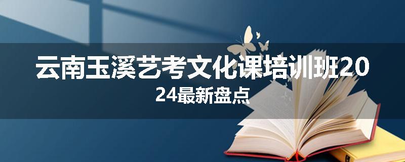 云南玉溪艺考文化课培训班2024最新盘点