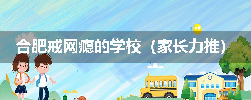 合肥戒网瘾的学校（家长力推）