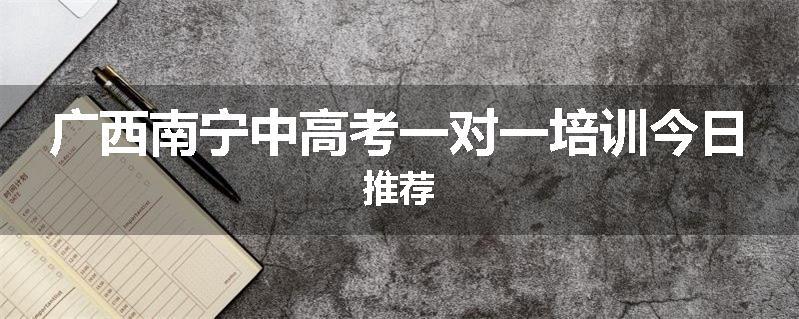 广西南宁中高考一对一培训今日推荐