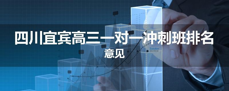 四川宜宾高三一对一冲刺班排名意见