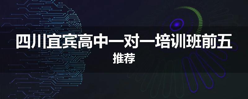 四川宜宾高中一对一培训班前五推荐
