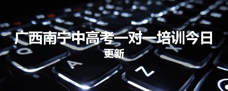 广西南宁中高考一对一培训今日更新