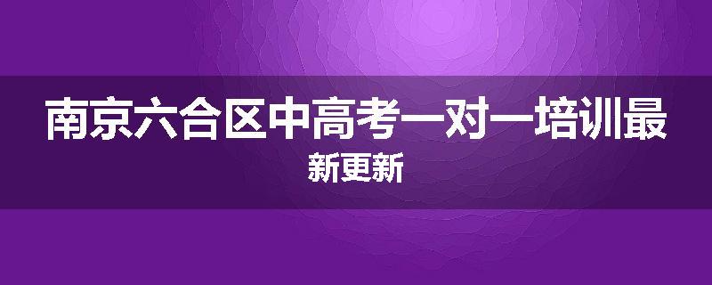 南京六合区中高考一对一培训最新更新