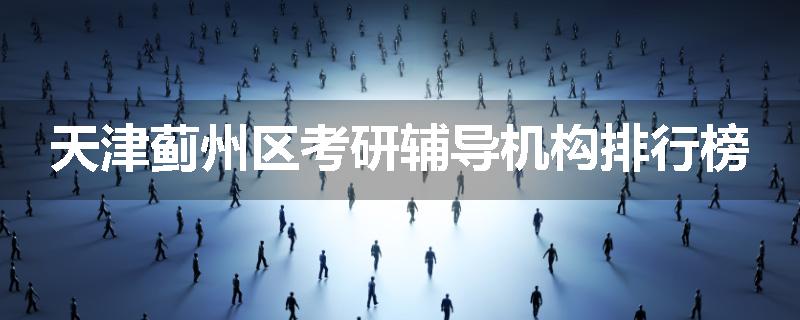 天津蓟州区考研辅导机构排行榜