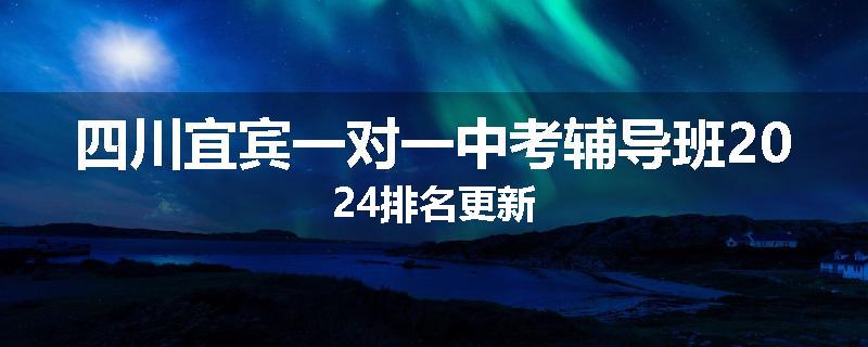 四川宜宾一对一中考辅导班2024排名更新