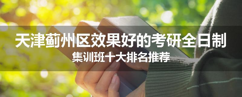 天津蓟州区效果好的考研全日制集训班十大排名推荐