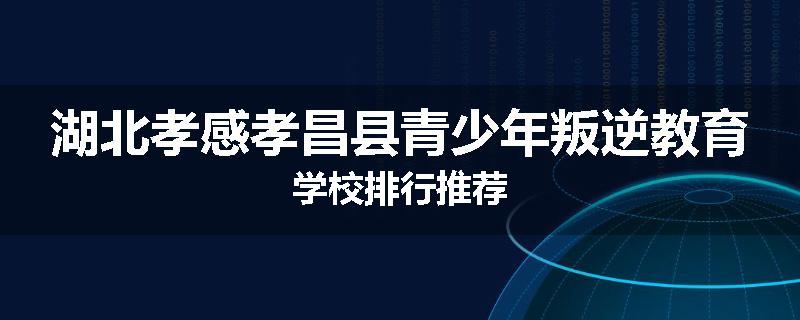 湖北孝感孝昌县青少年叛逆教育学校排行推荐