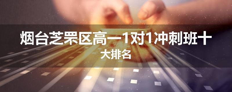 烟台芝罘区高一1对1冲刺班十大排名