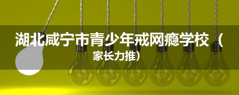 湖北咸宁市青少年戒网瘾学校（家长力推）