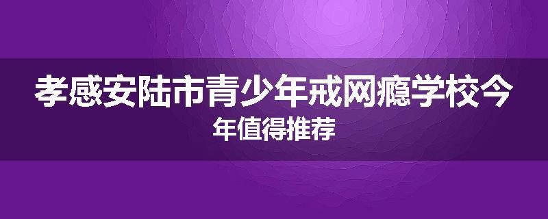 孝感安陆市青少年戒网瘾学校今年值得推荐