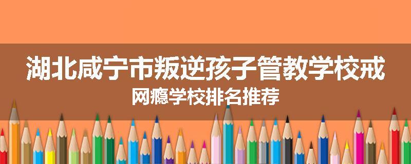 湖北咸宁市叛逆孩子管教学校戒网瘾学校排名推荐