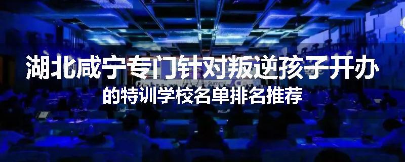 湖北咸宁专门针对叛逆孩子开办的特训学校名单排名推荐