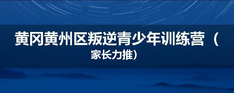 黄冈黄州区叛逆青少年训练营（家长力推）
