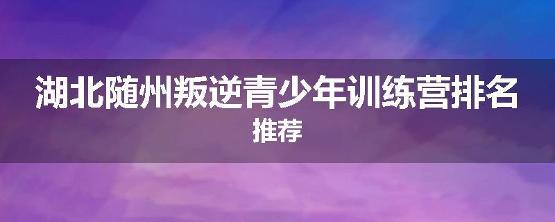 湖北随州叛逆青少年训练营排名推荐