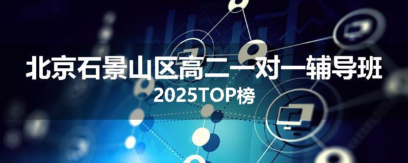 北京石景山区高二一对一辅导班2025TOP榜
