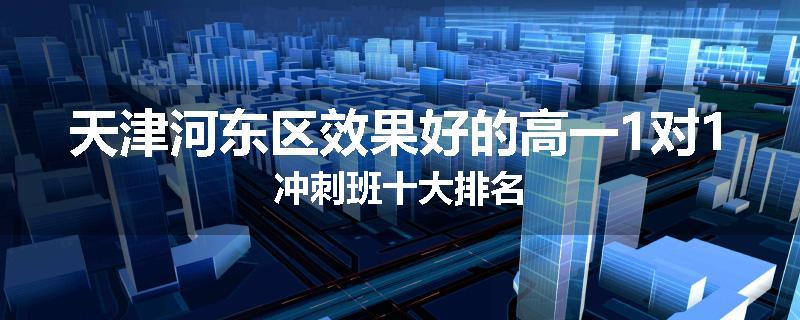 天津河东区效果好的高一1对1冲刺班十大排名