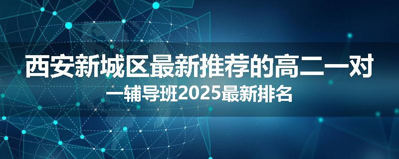 西安新城区最新推荐的高二一对一辅导班2025最新排名